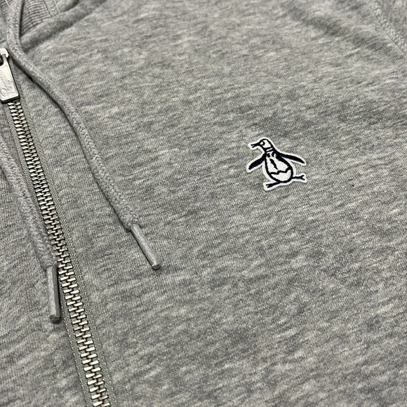 ORIGINAL PENGUIN STICKER PETE FULL ZIP FLEECE HOODIE - Picture 2 of 6